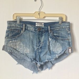 One teaspoon bandit denim shorts 28